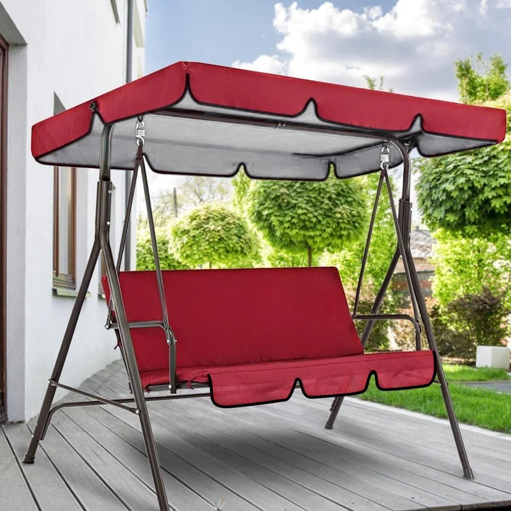 Outdoor Garden Swing Cover Replacement Shade Cloth 190x132x15cm U794