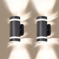LED 4 Pack Semi Cylinder Up and Down Outdoor Wall Light, Aluminum Waterproof, 3000k 5W D694612
