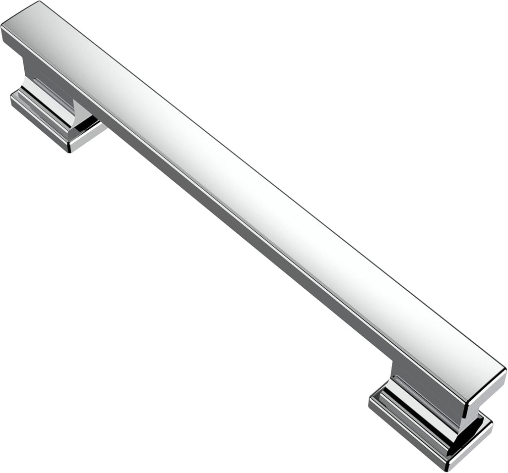 Brushed Satin Nickel 5 Inch Hole Centers Cabinet Drawer Handles Pulls 10 Pack Q57069