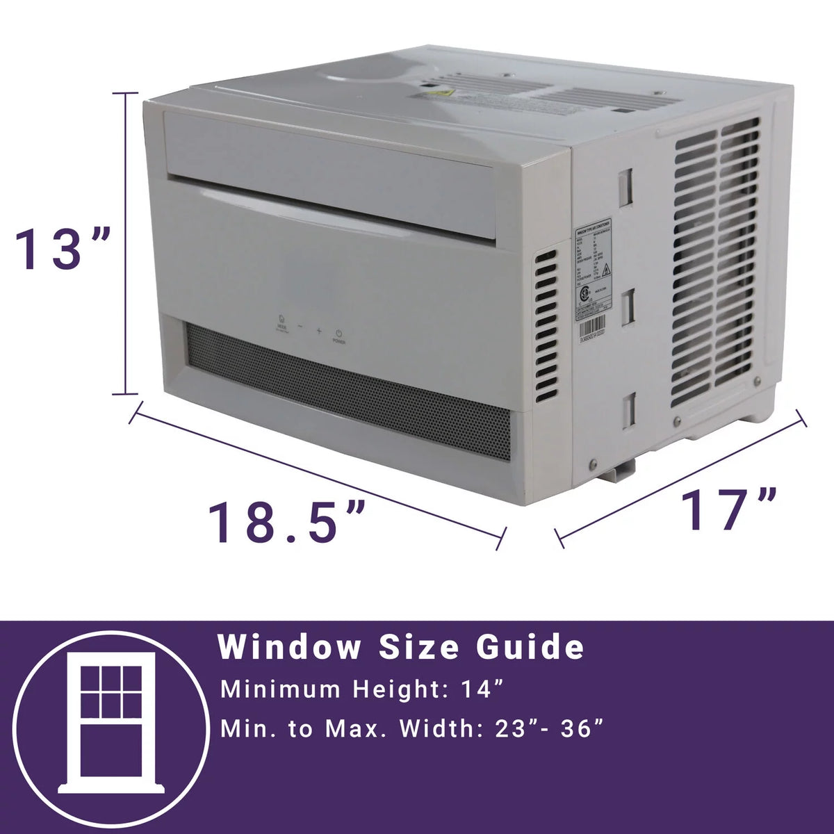 8,000 BTU Window Air Conditioner & Dehumidifier with Remote X3932