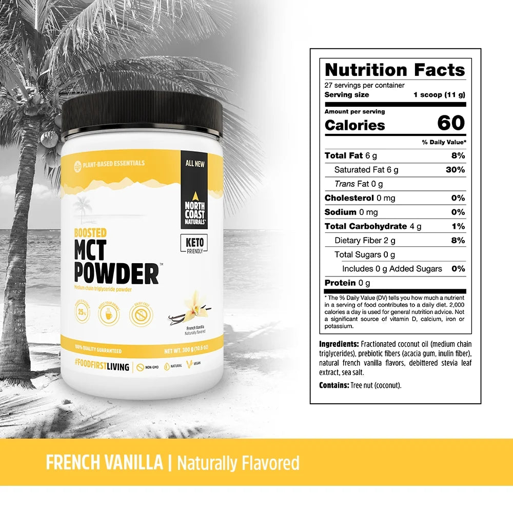 Unflavored MCT Powder 10.5 Oz I173