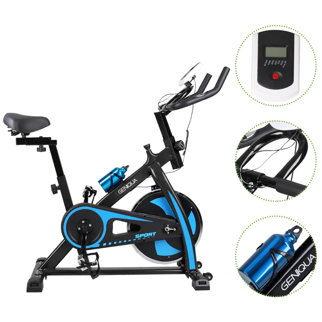 Black Indoor Exercise Bike Stationary Cycling I442