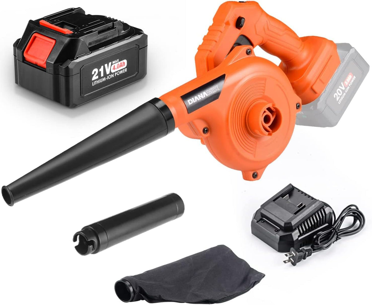 Cordless Electric Leaf Blower with Battery and Charger I9254