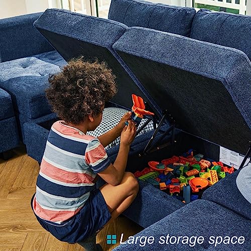 Dark Grey Modular Sectional Sofa with Storage L156331