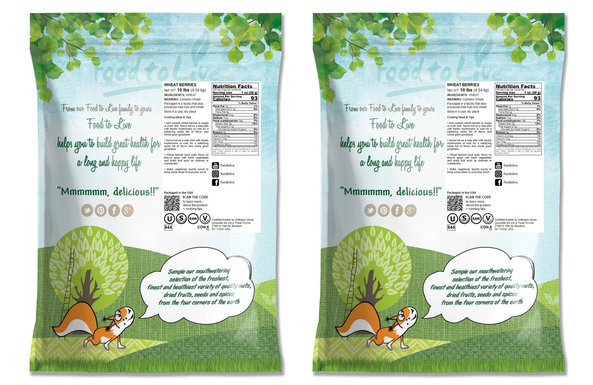 20 Pounds Raw Wheat Berries S2059