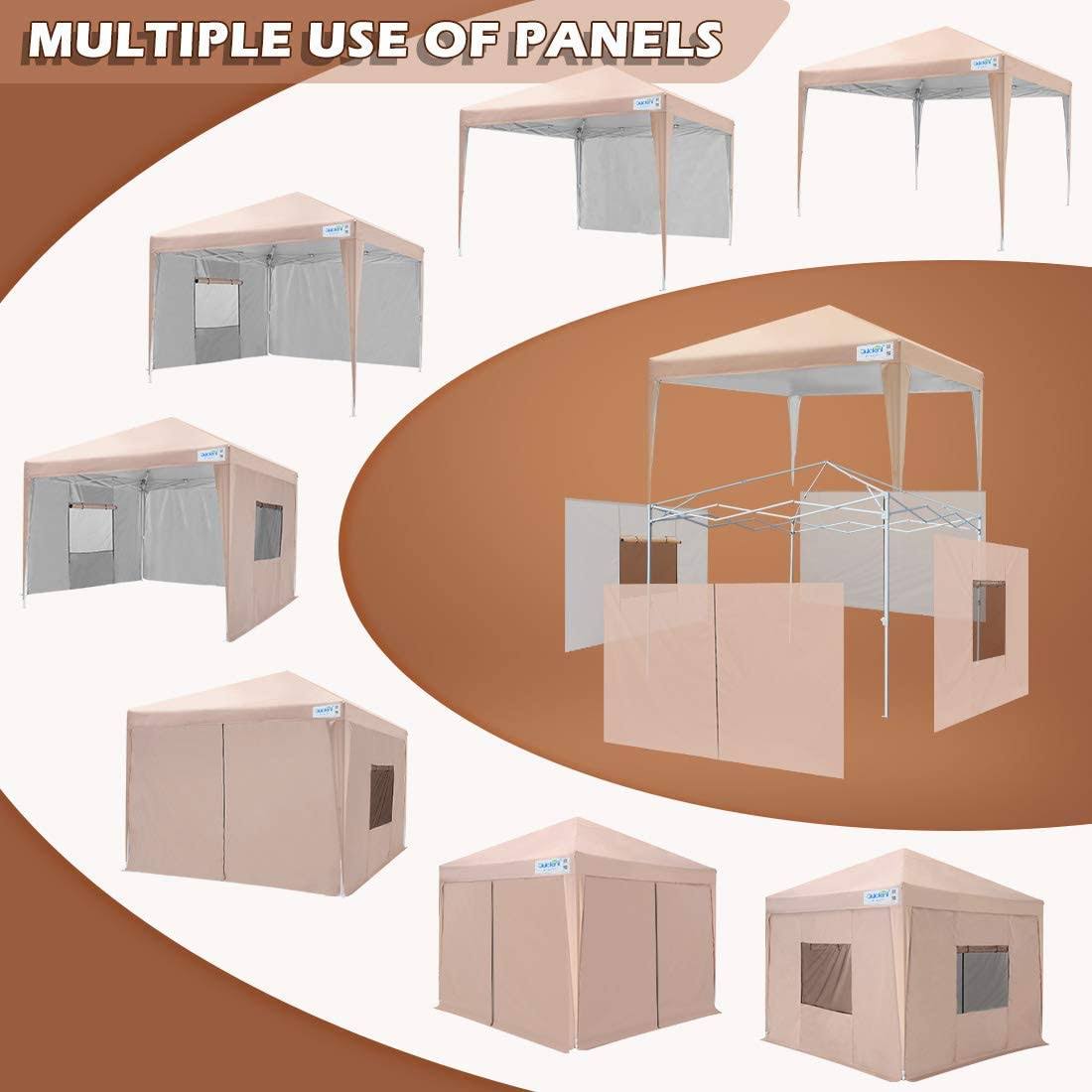 White 10x10 Pop Up Canopy Tent with Sidewalls R293328
