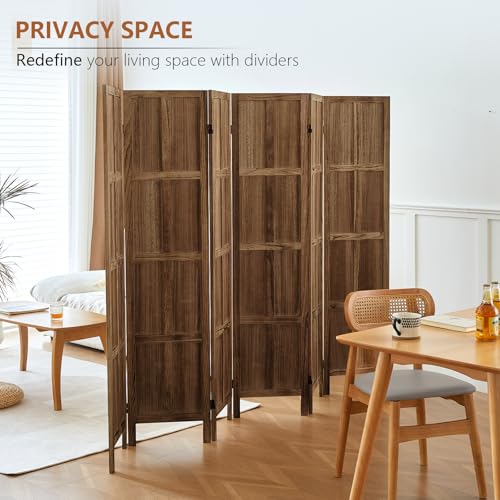 5.6 FT Folding Wooden Room Divider T28832