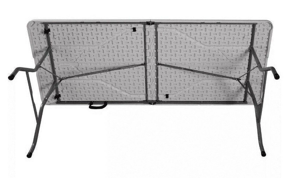 6 Foot Folding Table White Speckle N12579