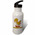 Nuttier Than a Squirrel Turd Funny Sarcasm Cartoon 21 oz Sports Water Bottle I79476