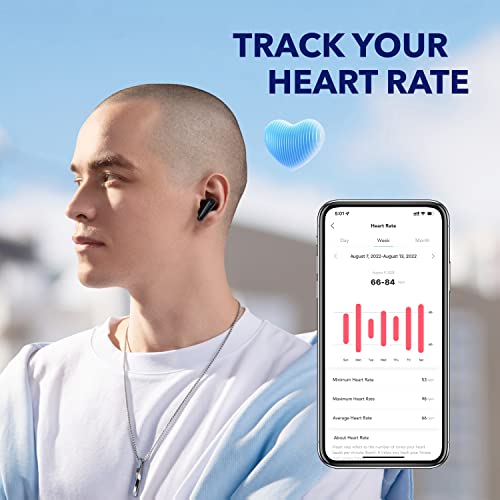 Noise Cancelling True Wireless Earbuds with Heart Rate Sensor T4819