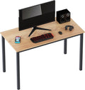 Teak Computer Desk with White Leg T2110