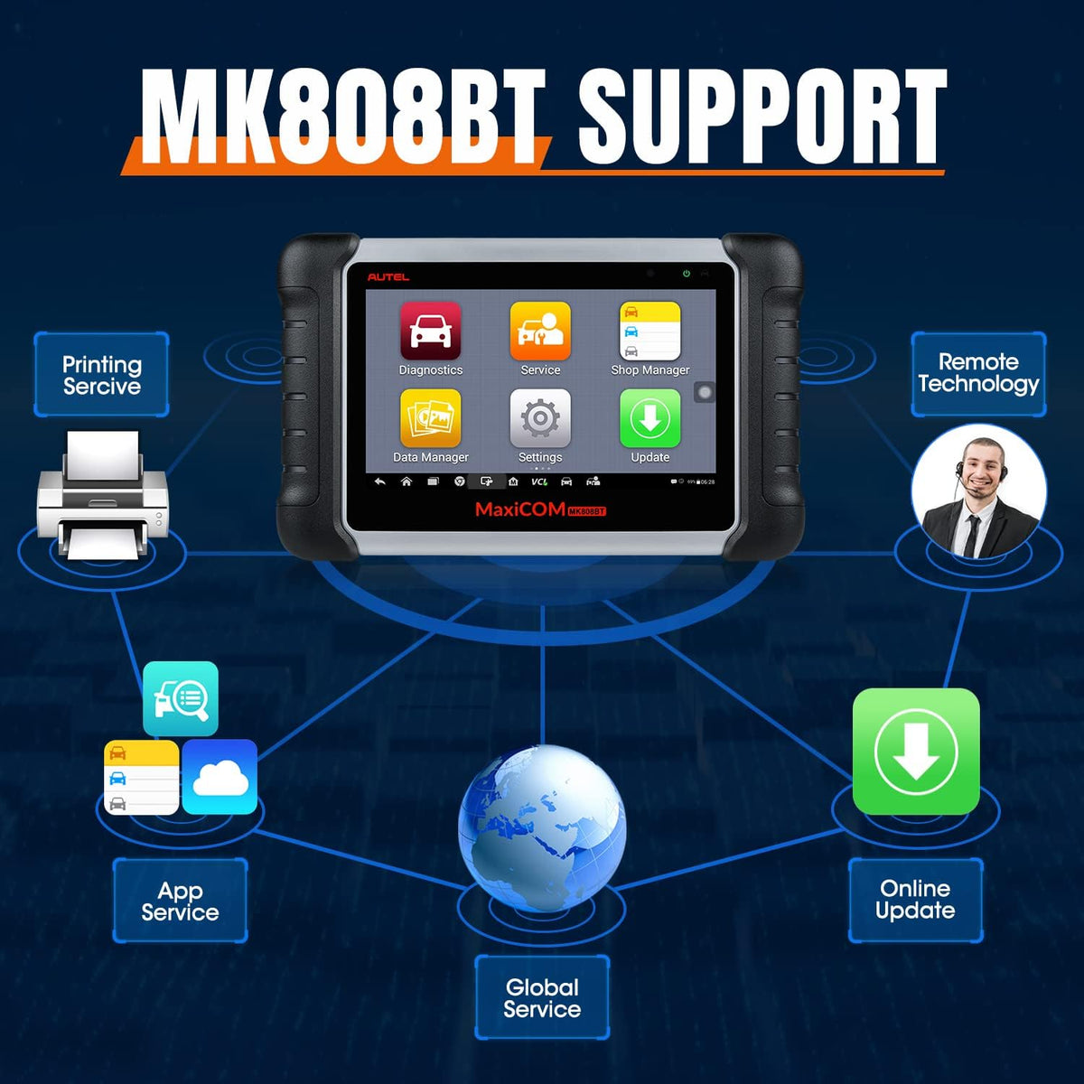 Autel MaxiCOM MK808BT Diagnostic Scan Tool N459065