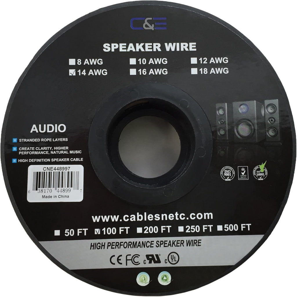 12AWG Oxygen-Free Copper Speaker Wire Cable S4145