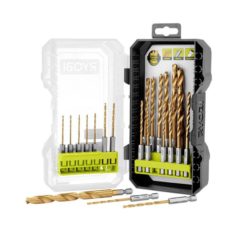Titanium Drill Bit Set 22-Piece D350
