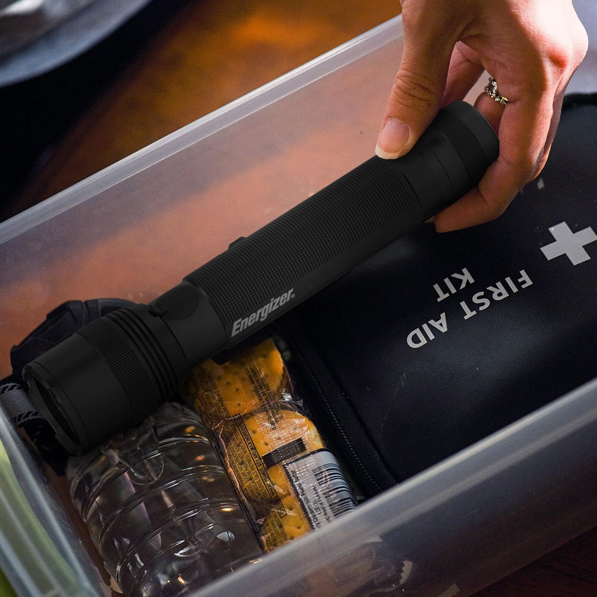 Black LED Tactical Rechargeable Flashlight T8927