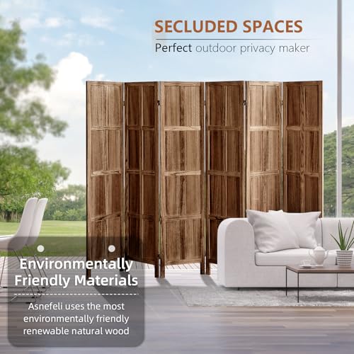 5.6 FT Folding Wooden Room Divider T28832