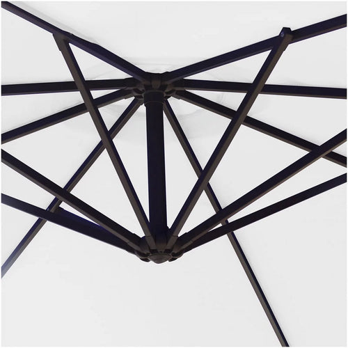 10 ft. Patio Cantilever Hanging Umbrella with 4-piece Base Weight P335