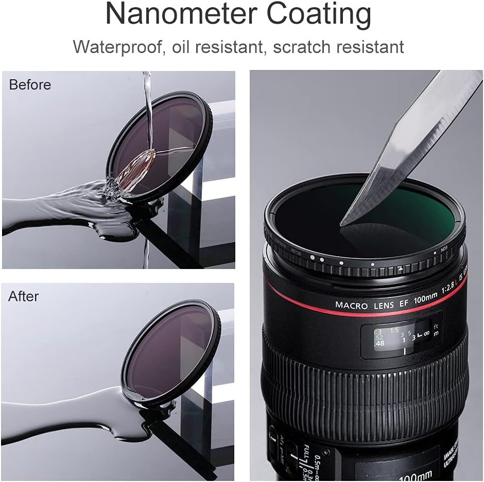 82mm Variable ND Filter ND8-ND128 Camera Lens A580253