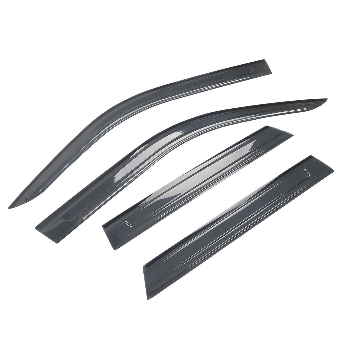 Black Acrylic Window Visors 4PCS Q262