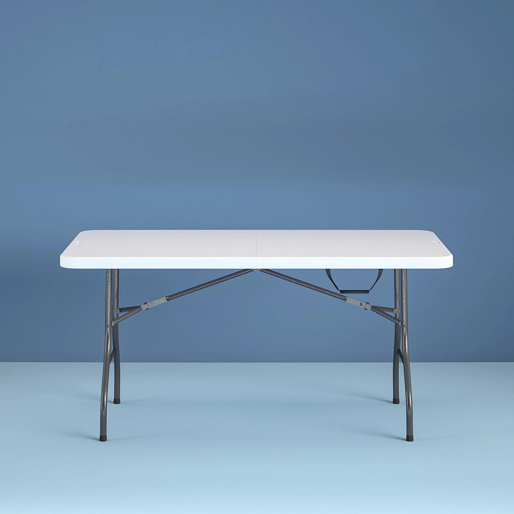 6 Foot Folding Table White Speckle N12579