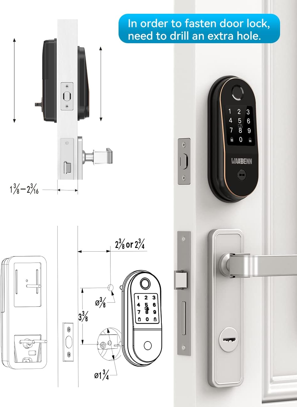 Keyless Entry Fingerprint Door Lock C668