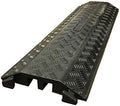 Black 2 Channel Rubber Cable Protector W8186