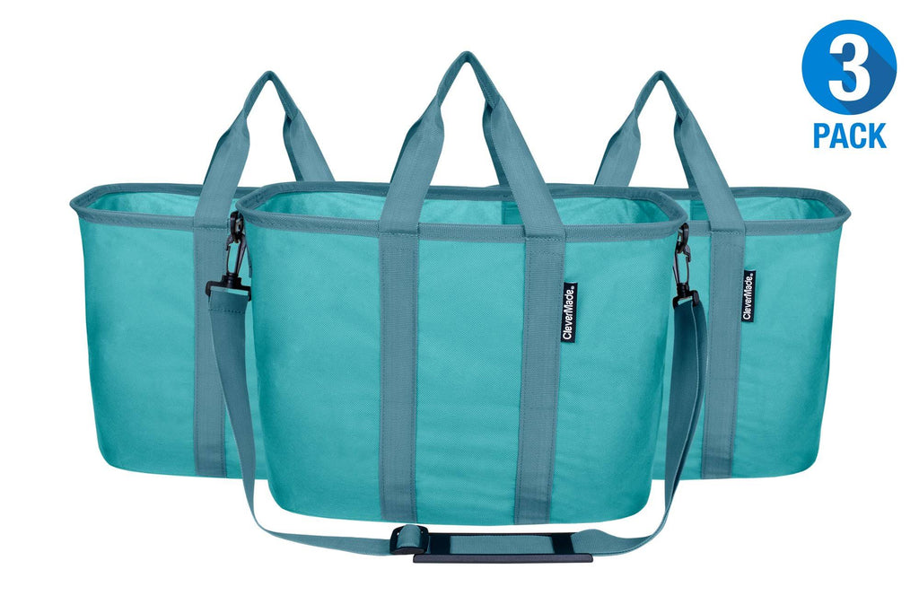 Plum 20L Grocery Tote Bags with Shoulder Strap (3 Pack) B293638