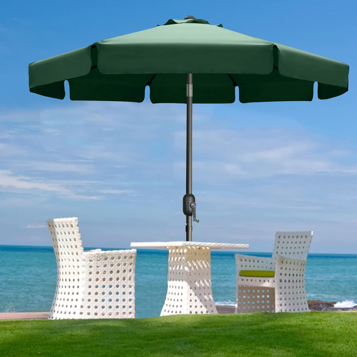 7.5ft Light Gray Patio Umbrella P250