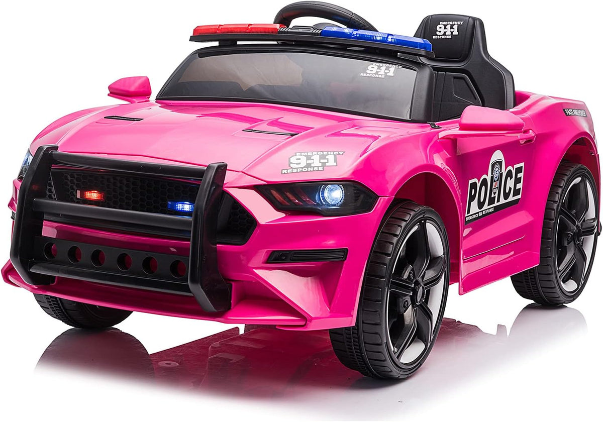 12V Battery Powered Police Ride on Car with Parent Remote Control W789701
