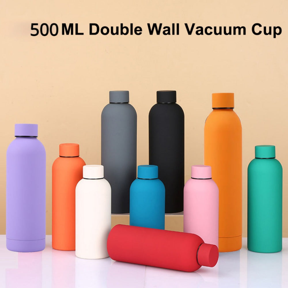 17.6 oz Stainless Steel Insulated Thermos Bottle M741