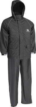 Black Large 2 Piece Rain Suit I54968