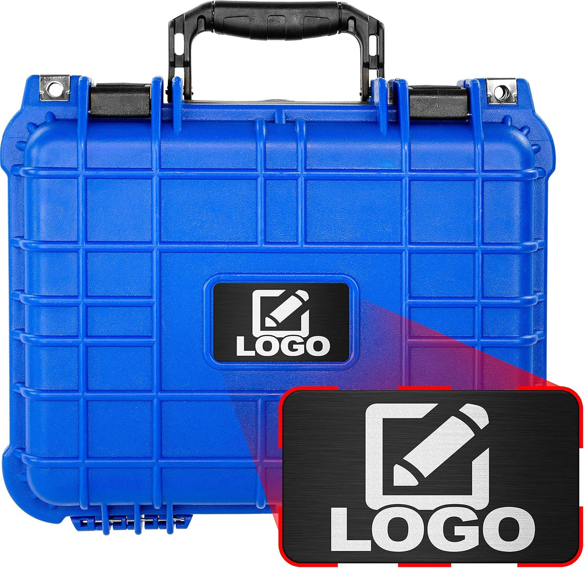 Protective Gear and Camera Hard Case with Foam, Waterproof & Shockproof, 13.37 Inch 11.62 Inch 6 Inch, Neon Green K62440