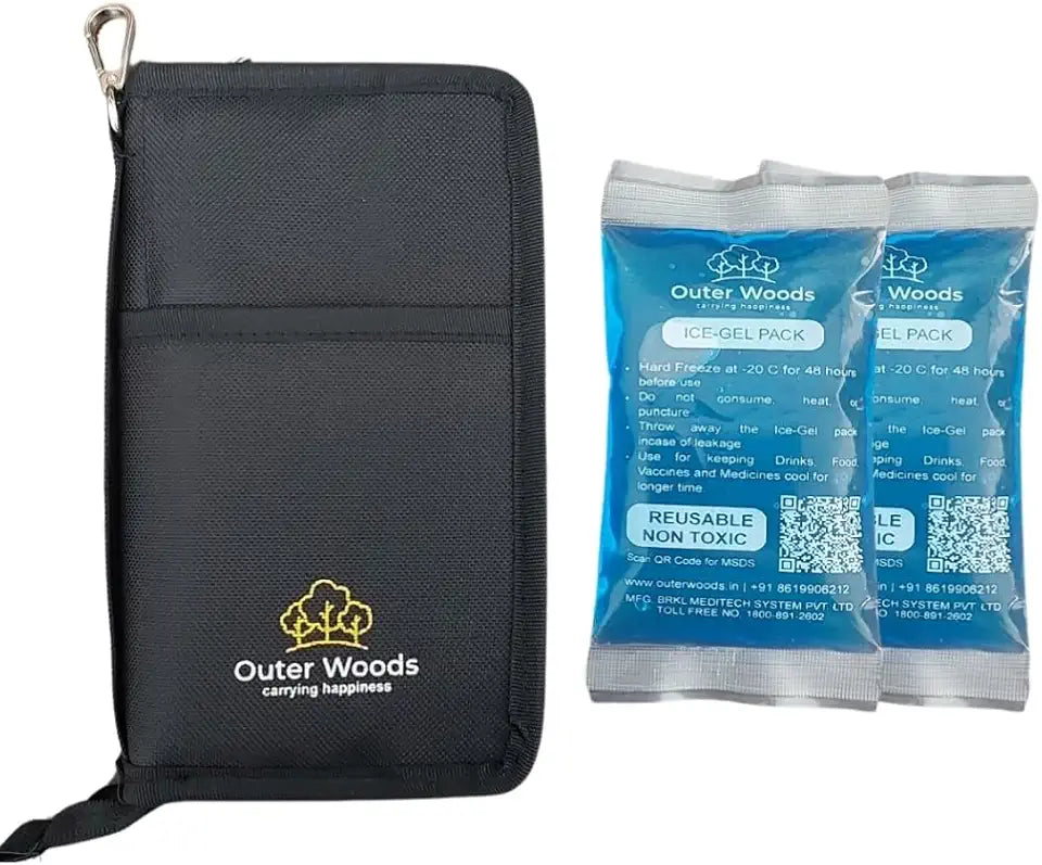 Nylon Insulin Cooling Wallet with Ice Gel Packs G285111