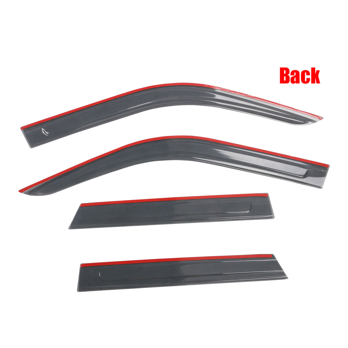 Black Acrylic Window Visors 4PCS Q262