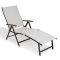 Light Gray Aluminum Outdoor Chaise Lounge I512