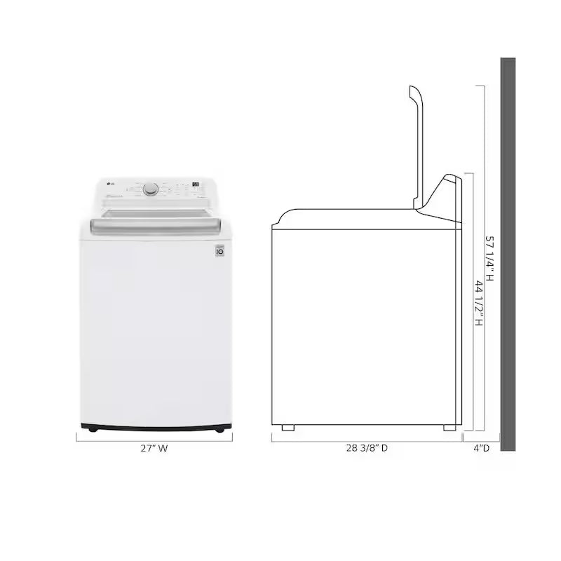 5.0 cu. ft. Top Load Washer in White Q4392