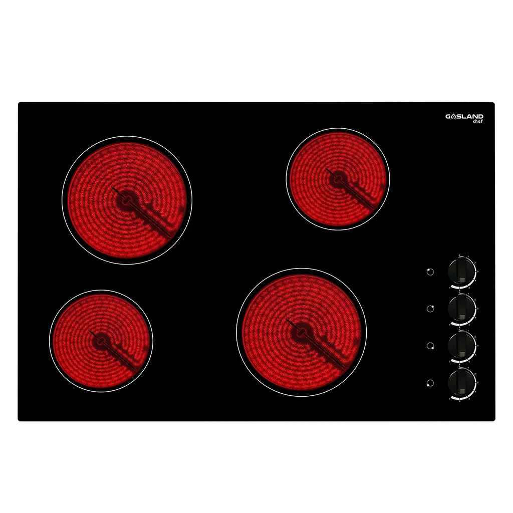 Built-in Electric Stove, 30 Vitro Ceramic Surface Radiant Electric Cooktop, 4 Burners L493