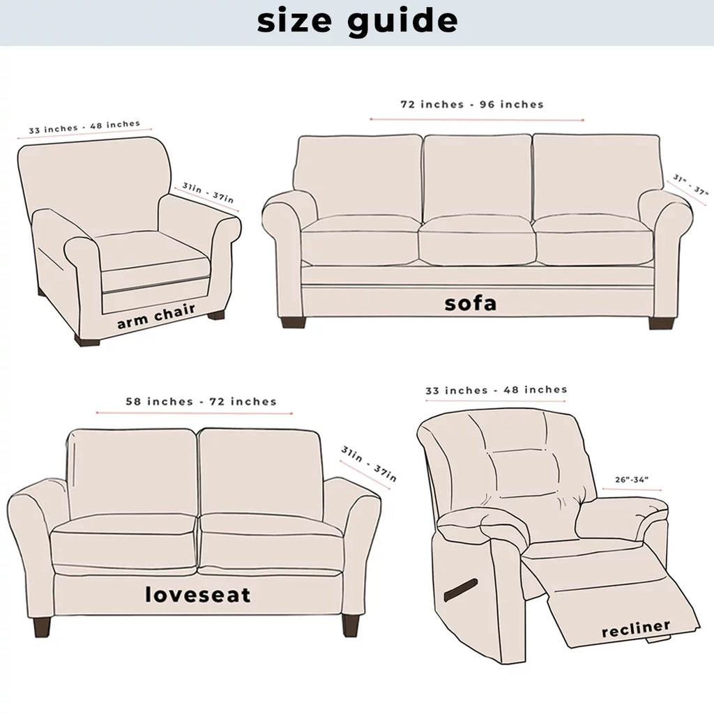 Printed Washable Sofa Slipcover O2320