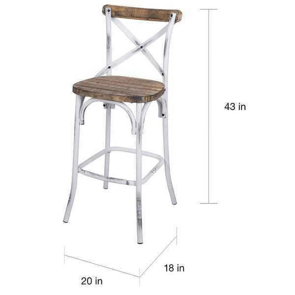 Antique White Bar Chair H1315