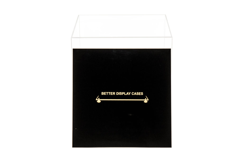Clear Display Case with Simulated Wood Floor F4175