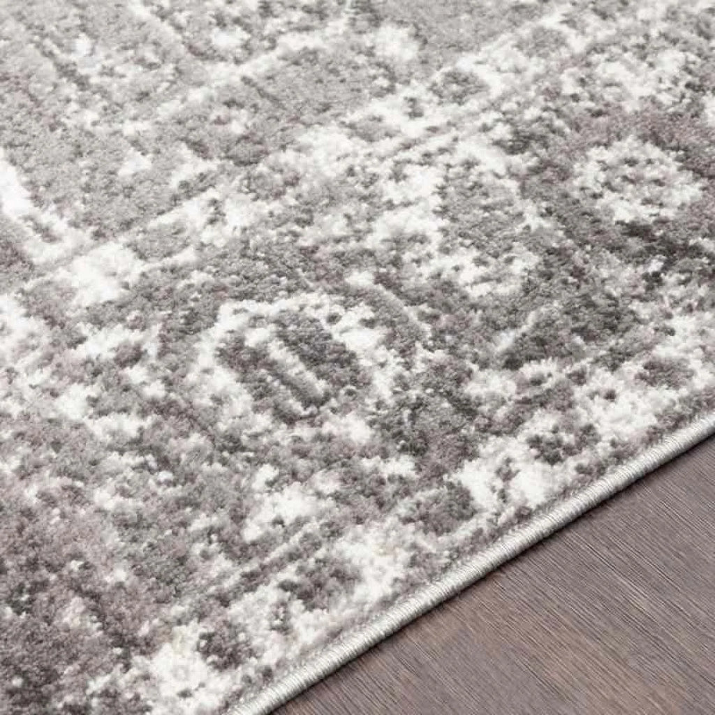 9x12 Gray Charcoal White Area Rug D859106