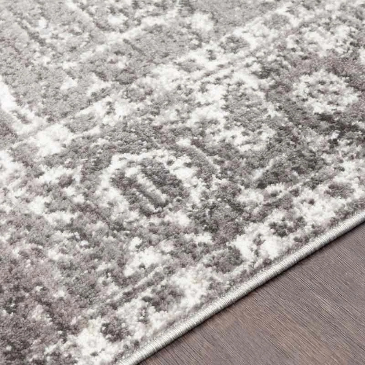 9x12 Gray Charcoal White Area Rug D859106