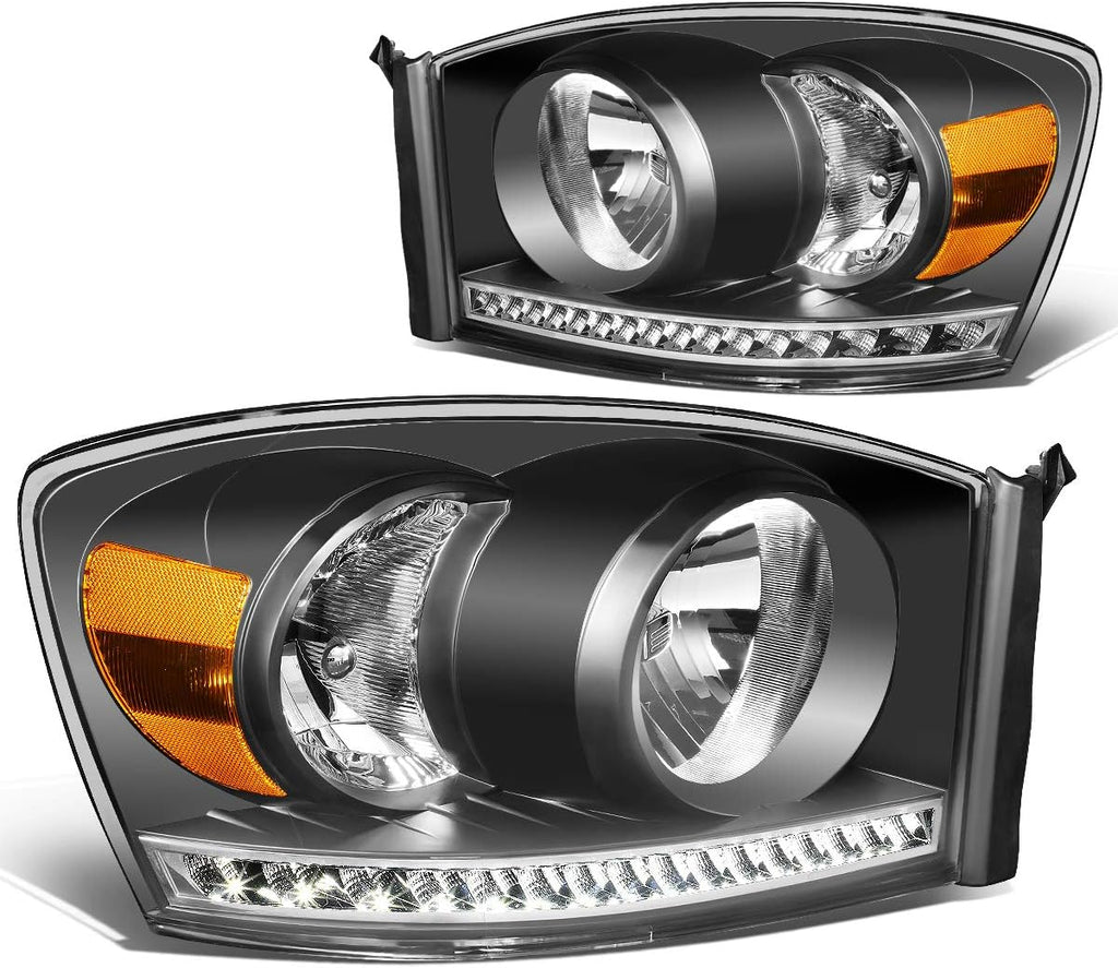 Black Housing Smoked Lens Projector Headlights L77315