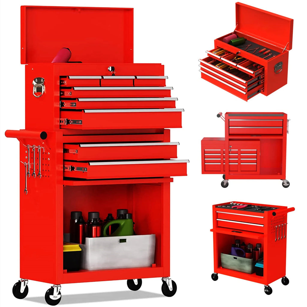Blue 8 Drawer Steel Rolling Tool Chest R268