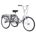 24'' 7 Speed 3 Wheel Tricycle with Shopping Basket V86475