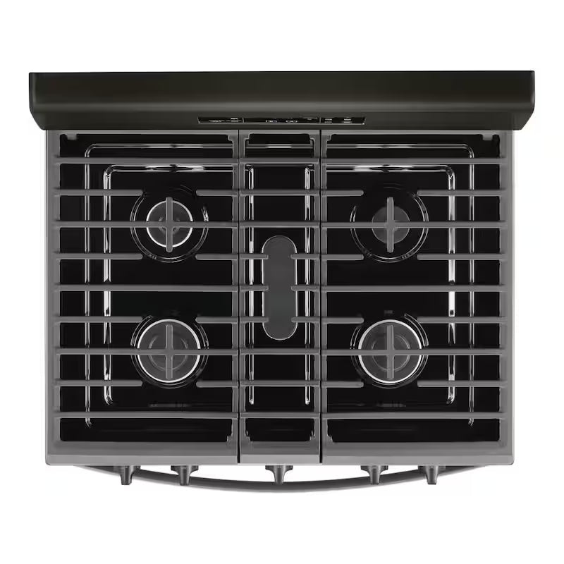 5.0 cu. ft. Gas Range with Self Cleaning in Black Stainless O269
