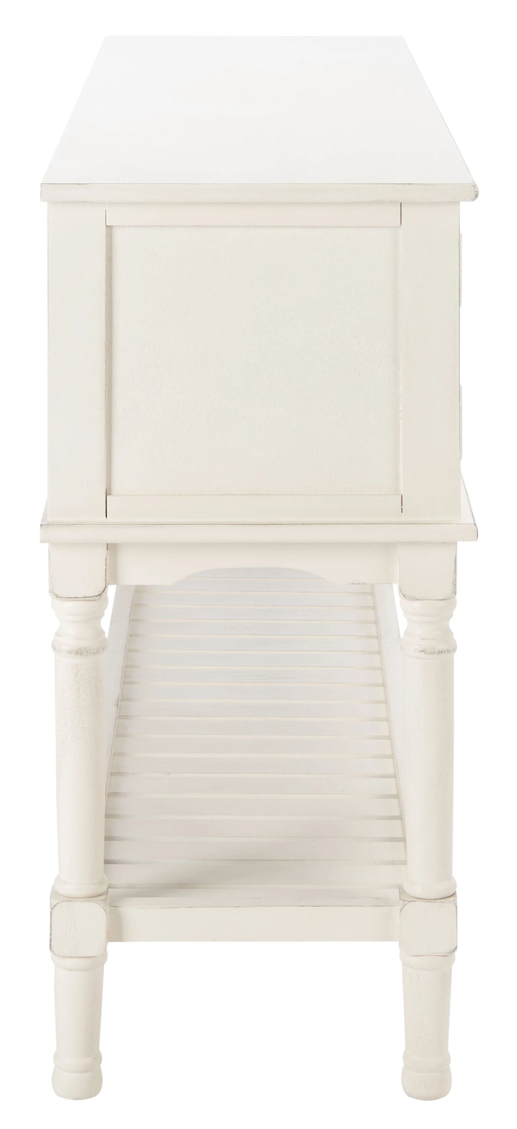 White Wood Console Table with Drawer F722917