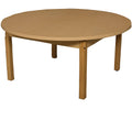 42 in. Round High Pressure Laminate Table with Hardwood Legs C11645