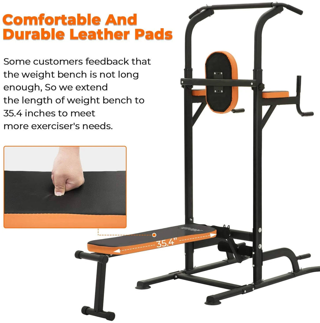 Power Tower with Bench Pull Up Bar Dip Station C967