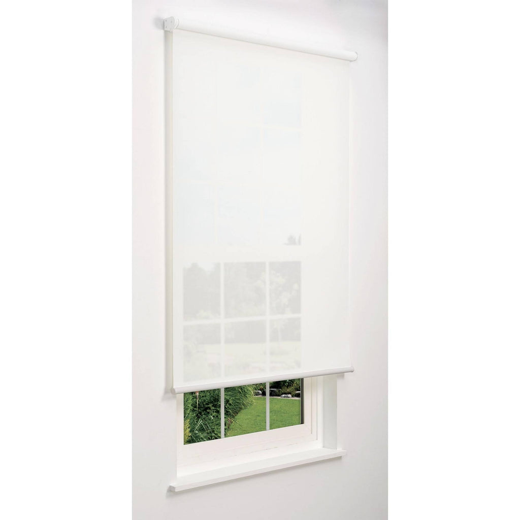 White 71 W x 78 H Cordless Solar Roller Shade S407